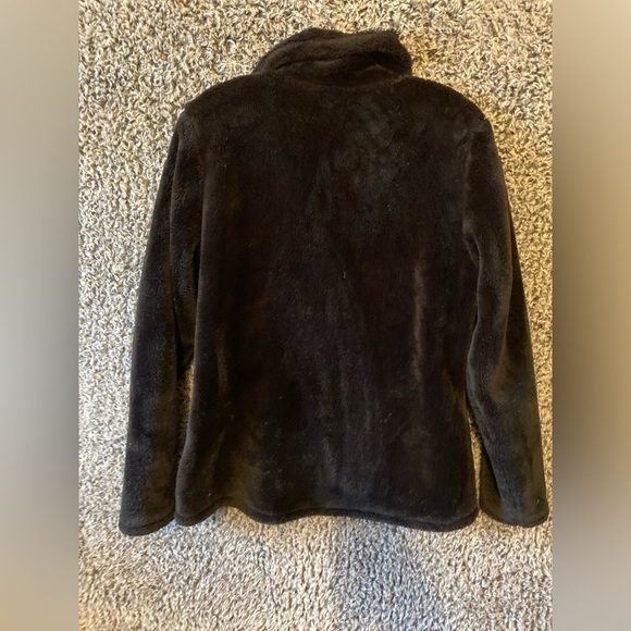 32 HEAT BLACK FAUX FUR Soft ZIP UP JACKET  - SIZE Large - Picture 2 of 9